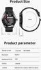 Valante Smartwatch S5 - Smartwatch Dames en Heren - Zwart staal - 44 mm - Stappenteller - Hartslagmeter - Bloeddrukmeter - Saturatiemeter