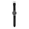 Armani Exchange AX2101 - Herenhorloge 46 mm - Zwart lederen band - Zilverkleurig