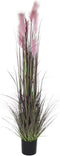 Decoratieve plant DKD Home Decor Roze Stof Staal Plastic PVC (40 x 40 x 180 cm)