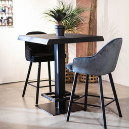 Bartafel - zwart - 80x80x94cm