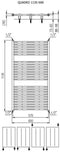 Plieger Quadro - Designradiator - 1135 x 600 mm - 627 Watt - Wit