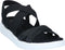 ECCO Flowt W - Platte sandalen - Voorgevormd voetbed - Zwart - Maat 38