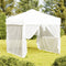 vidaXL - Partytent - inklapbaar - met - zijwanden - 2x2 - m - wit