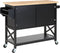 Beliani MELE - Keukentrolley - Zwart - MDF
