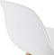 Alterego Tatami - Witte Barkruk - 42x42x95cm