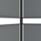 vidaXL - Kamerscherm - met - 4 - panelen - 200x200 - cm - stof - antracietkleurig