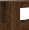 Hoofdeinde met LED 100x18,5x103,5 cm bewerkt hout bruineiken