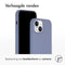 Accezz iPhone 15 - Liquid Silicone Backcover met MagSafe - Krasbestendig Schokbestendig - Grijs