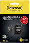 Intenso 32GB Micro SDHC - UHS-I Premium - Class 10 tot 90 MB/s - met SD adapter