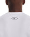 Under Armour UA HG Armour Comp SL-WHT - Heren Sportshirt - Compressie - Wit - Zwart