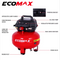 Ecomax Pancake Luchtcompressor 23L - Compact - Dubbele Aansluiting