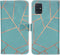 iMoshion Hoesje Geschikt voor Samsung Galaxy A51 Hoesje Met Pasjeshouder - iMoshion Design Softcase Bookcase - Goud / Meerkleurig / Blauw / Blue Graphic