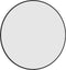 vidaXL - Wandspiegel - rond - Ø50 - cm - zwart