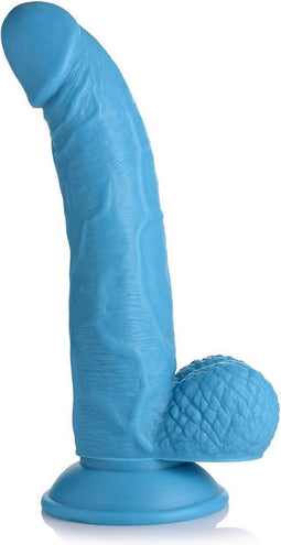 POP 7.5 Dildo with Balls - Blue