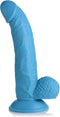 POP 7.5 Dildo with Balls - Blue