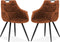 Eetkamerstoel Ayla - Cognac (set van 2 stoelen)