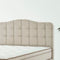 Dreamhouse Marrakech Opberg Boxspring Bed - 160x200 - VELVET BEIGE - Met veel Opbergruimte en Inclusief Hoofdbord.