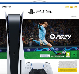 Sony PlayStation 5 - Console bundel - EA Sports FC 24 voucher - Wit Zwart