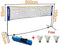SoBuy Badmintonnet / Volleybalnet - Inklapbaar - 500 x 155 cm - Zwart