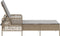 vidaXL - Ligbed - met - Kussen - Beige - Poly - Rattan