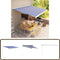 vidaXL - Luifel - handmatig - 450x300 cm - blauw en wit