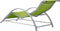 vidaXL - Ligbedden - 2 - st - met - tafel - aluminium - groen