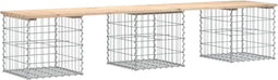 vidaXL - Tuinbank - Schanskorfontwerp - 203x44x42 - cm - massief - grenenhout