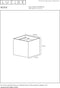 Lucide BOXX - Wandlamp LED Dimb. 2x3W 2700K IP54 Zwart (1 stuk)