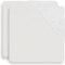 Jollein - Hoeslaken Wieg Katoen 40x80cm - Zacht Jersey - Wit (2 stuks)