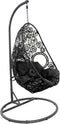 Flower hangstoel zwart