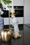Light&living Kandelaar 14,5x12x37 cm LORA blauw-wit