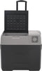 vidaXL - Koelbox - met - wielen - en - adapter - 50 - L - polypropeen - zwart - en - grijs