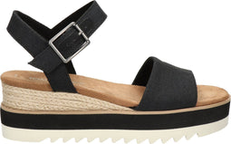 Toms Diana - Damesschoenen sandalen - Sleehak 6 cm - Zwart
