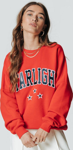 Colourful Rebel Starlight Patch - Dropped Shoulder Sweat - Ronde hals - Maat XS