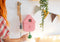 Fisura - Klok - Koekoeksklok Cuckoo House - roze