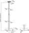 Speakerstandaard Deluxe Sonos® One en Sonos® One SL en Play:1 - hoogte verstelbaar