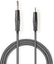 Nedis COTH23205GY30 - 6.35mm-naar-3.5mm audiokabel - 300cm - Grijs