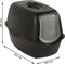 Rotho Mypet Eco Bailey - Kattenbak - Actieve koolfilter - Zwart