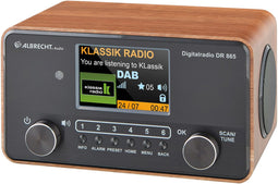 Albrecht DR 865 - Seniorenradio - DAB + en FM - Retro houten behuizing