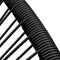 vidaXL - Tuinschommelstoel - poly - rattan - zwart