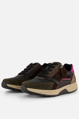 Gabor 108242 - Lage Sneakers - Rollingsoft voetbed - Zwart