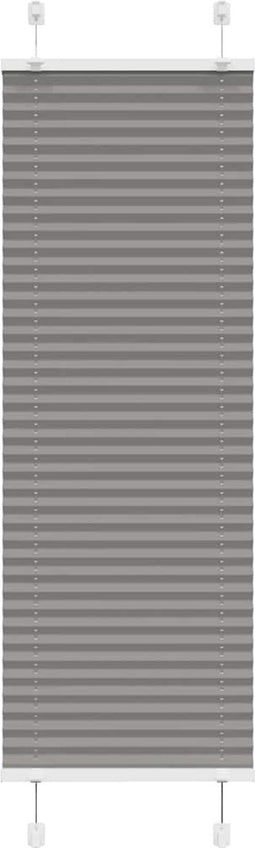 vidaXL - Plissé - rolgordijn - 40x100 - cm - stofbreedte - 39,4 - cm - antraciet