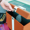 Lenco TTA-301BNWH - Platenkoffer - Opbergkoffer voor 30 LP's - Bruin-Wit