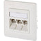 BTR mobule UP CAT 6A 270° 3 poorts
