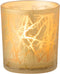 J-Line windlicht Takken - glas - goud - small - 3 stuks