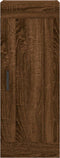vidaXL - Wandkast - 34,5x34x90 - cm - bewerkt - hout - bruin - eikenkleur