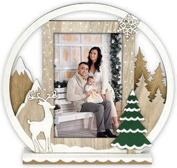 ZEP - Hout Kerst Fotolijst Vester voor foto formaat 10x15 - CH836