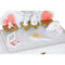 Kaptafel kind - met spiegel en kruk - 50x33x92,5 cm - wit
