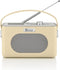 Swan Draagbare Retro Radio DAB+ - Creme - met Bluetooth