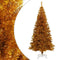 vidaXL - Kunstkerstboom - met - standaard - 210 - cm - PET - goudkleurig